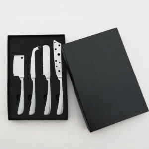 Stainless Steel Cheese Knives 4 Pcs with Box