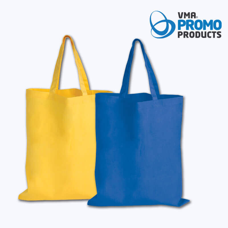 Coloured Cotton Short Handle Tote Bag