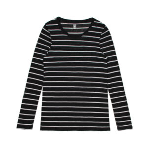 4027 Fine Stripe Ls Tee