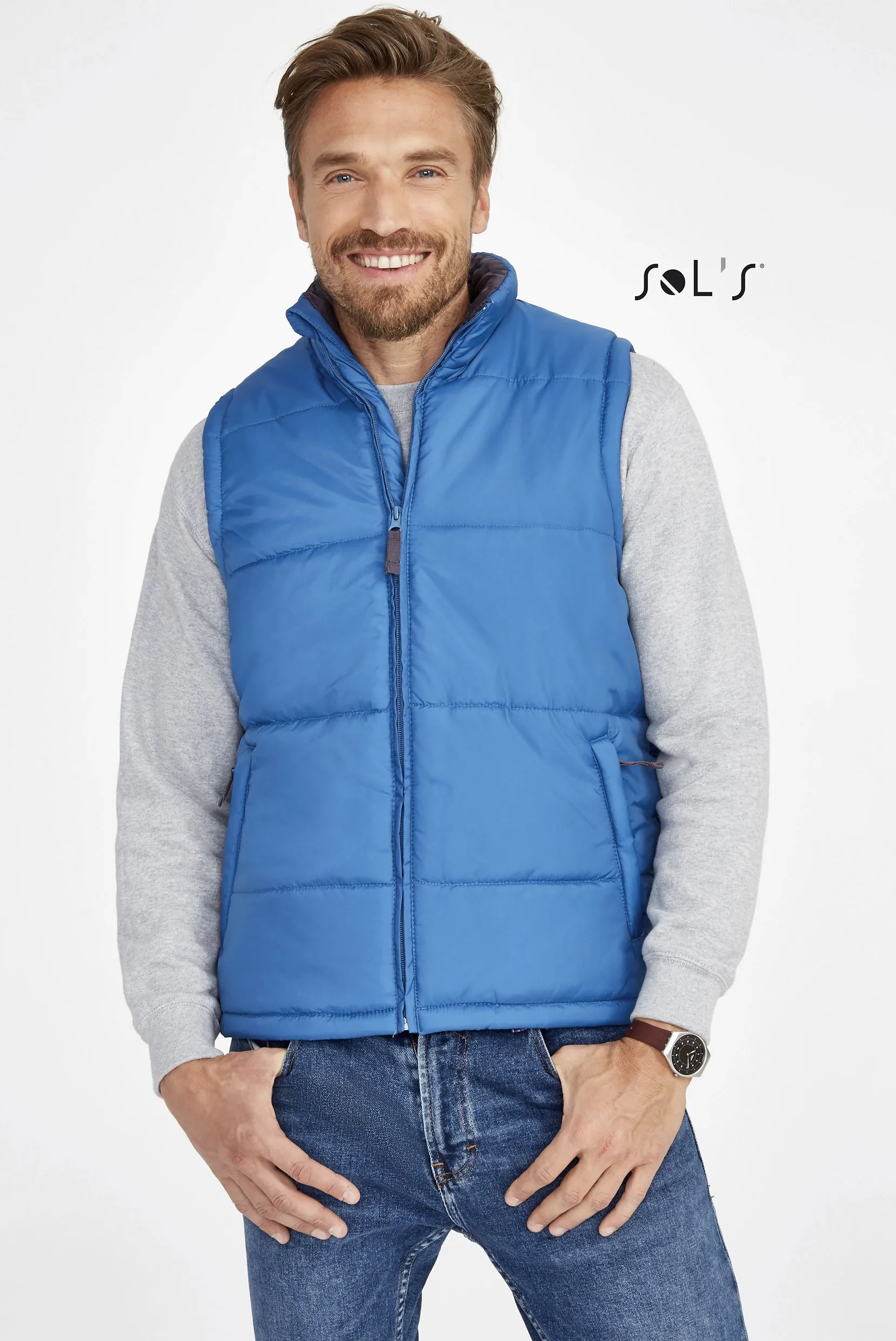 VEST Men's Puffer style water repellant and wind proof WARM