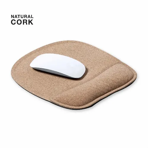 MOUSEPAD with padded wrist rest made from cork  KAISHEN