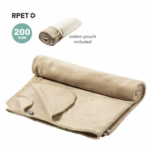 BLANKET 160cm x 130cm made from RPET fleece ECO FRIENDLY BIBBLY
