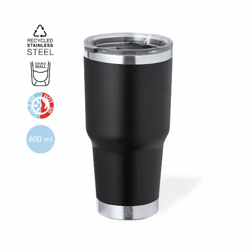 Double walled travel mug 600ml Rose Bouq