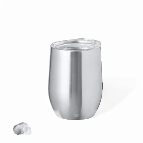 Insulated Cup in Recycled Stainless Steel - Yarton - Image 2
