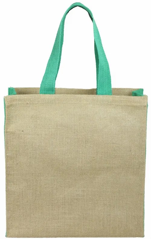 Jute panelled carry-all - Image 6
