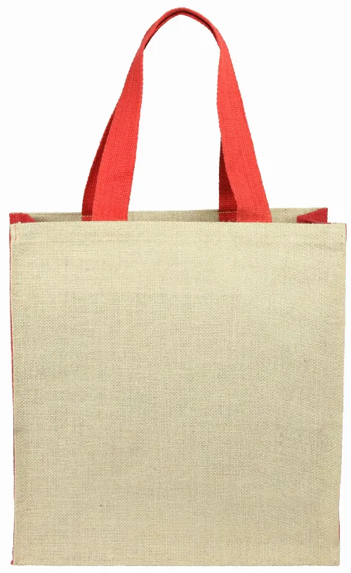 Jute panelled carry-all - Image 8