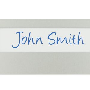 name badge Aluminium with magnet clip