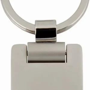 Key Ring Rectangular Rotating Metal