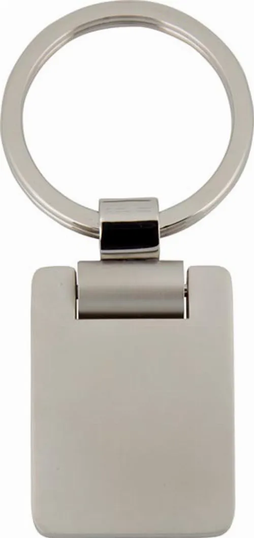 Key Ring Rectangular Rotating Metal