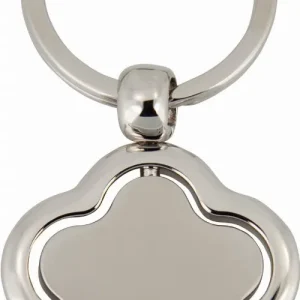 Keyring Rotating Flower Design Metal