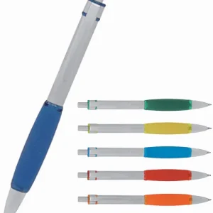 Metal pen click action with rubber barrel Polar