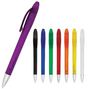 Pen plastic twist action translucent barrel Juice