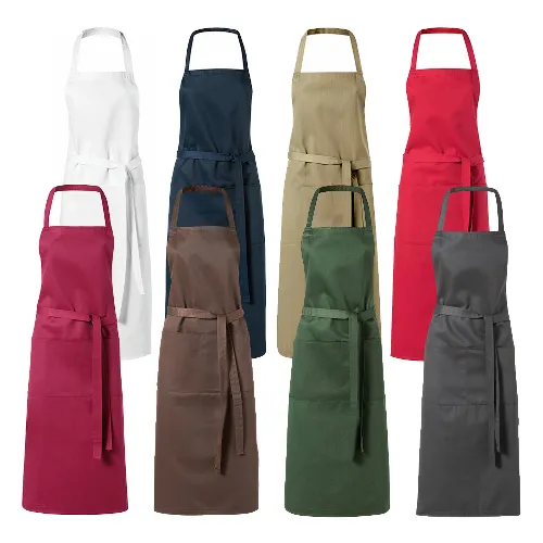 Apron large size with front pocket adjustable waist strap