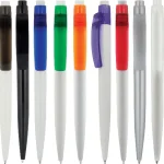 Plastic pen various clip colours Stellar