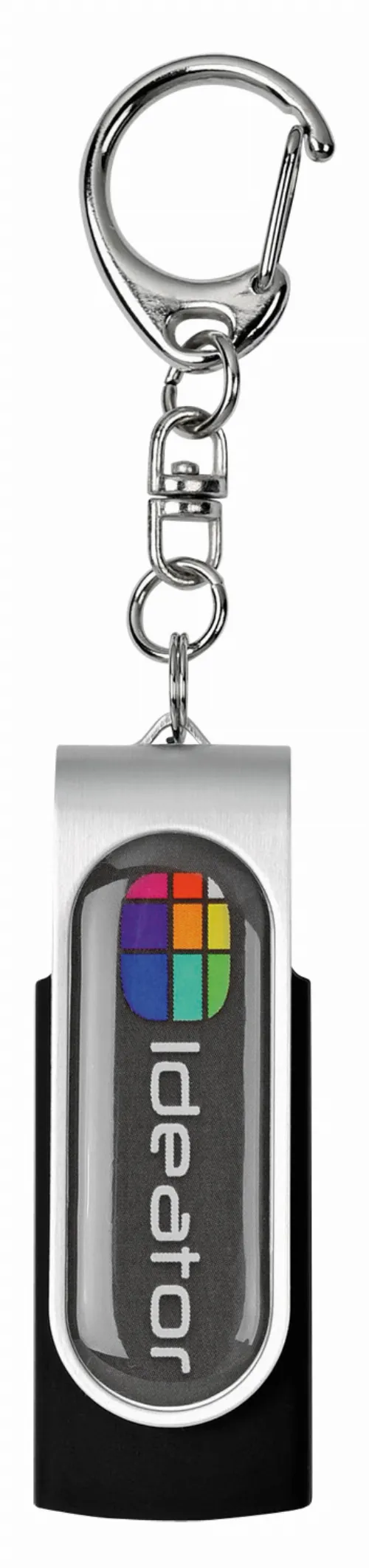 USB Epoxy dome with key chain twister USB (factory direct MOQ)