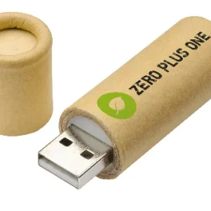 USB cylindrical shape made from Recycled paper (Factory direct MOQ)