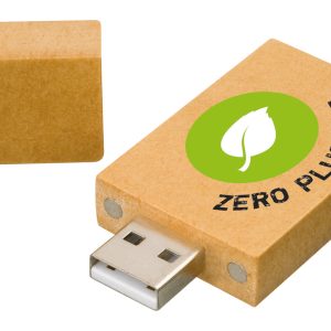 USB made from Recycled paper rectangle ( Factory direct MOQ)