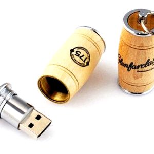 USB Barrel barrel shape with key ring attachment ( Factory Direct MOQ)