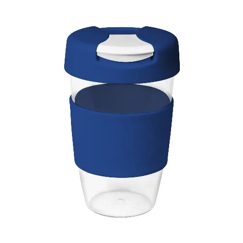 coffee cup / Mug 16oz/535ml Large Clear Plastic Karma Kup with Plastic Flip Lid Reusable Eco Friendly - Image 6