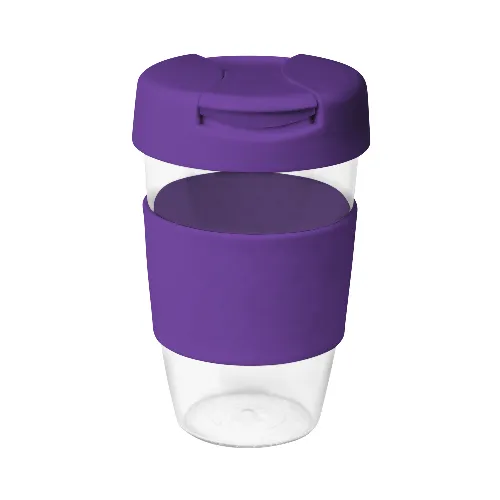 coffee cup / Mug 16oz/535ml Large Clear Plastic Karma Kup with Plastic Flip Lid Reusable Eco Friendly - Image 9