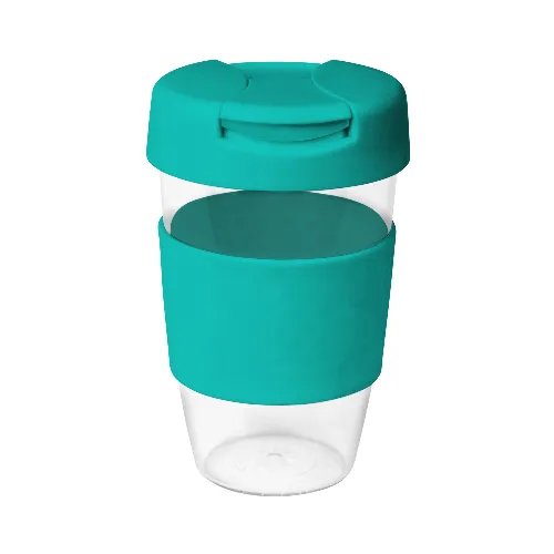 coffee cup / Mug 16oz/535ml Large Clear Plastic Karma Kup with Plastic Flip Lid Reusable Eco Friendly - Image 11