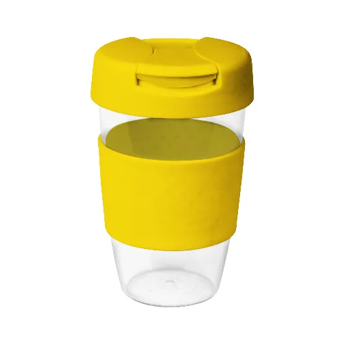 coffee cup / Mug 16oz/535ml Large Clear Plastic Karma Kup with Plastic Flip Lid Reusable Eco Friendly - Image 13