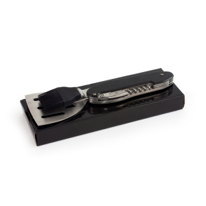 BBQ Tool muti function fork , spatula , marinade brush , bottle opener and corkscrew
