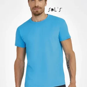 T-shirt round neck Men's 100% semi combed ring spun cotton IMPERIAL