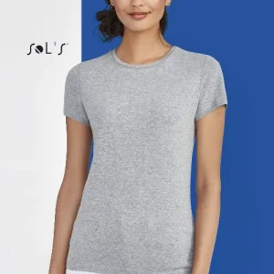 T shirt Women's Fitted cut 100% semi combed ring spun cotton MISS