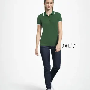Polo shirt women's 100% combed ring spun cotton PRACTICE