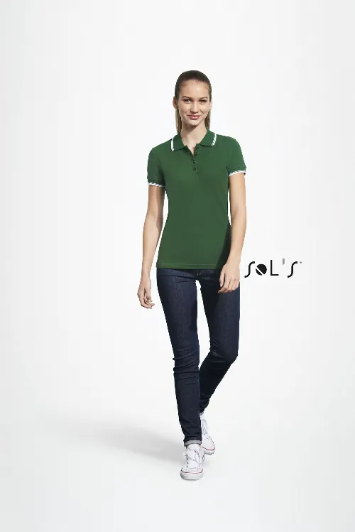 Polo shirt women's 100% combed ring spun cotton PRACTICE