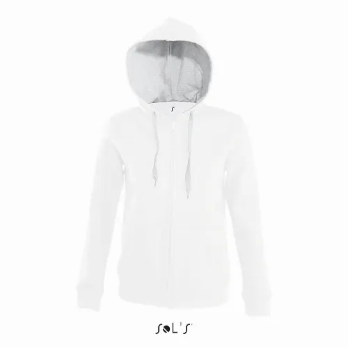 Hoodie Womens 50% cotton 50% polyester brushed fleece lining hidden zipo SOUL - Image 2