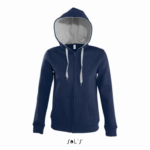 Hoodie Womens 50% cotton 50% polyester brushed fleece lining hidden zipo SOUL - Image 3