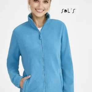 Fleece top women's zippered NORTH