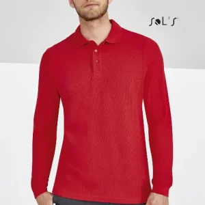 Polo shirt long sleeve Men's 100% combed ring spun cotton WINTER II