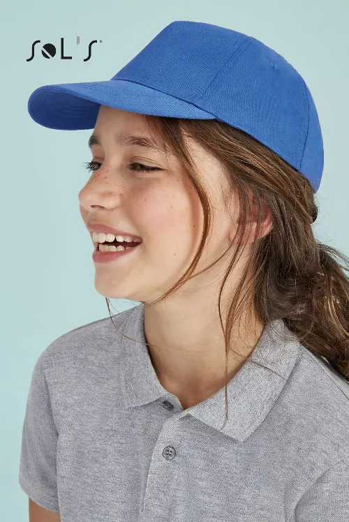 Cap KIDS 5 panel  light brushed cotton SUNNY