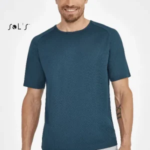 T shirt Men's raglan sleeve 100% breathable polyester SPORTY