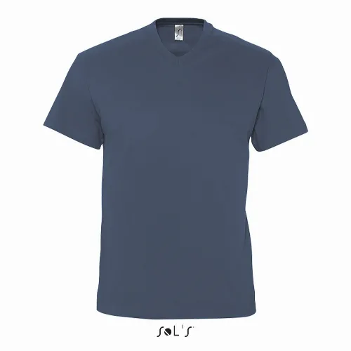 T shirt Men's V NECK 100% semi combed ring spun cotton VICTORY - Image 13