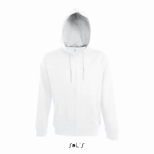 Hoodie Men's 50% cotton 50% polyester Brushed fleece lining hidden zip SOUL - Image 2