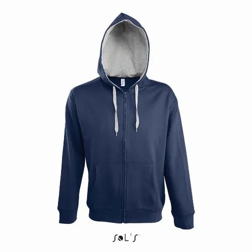 Hoodie Men's 50% cotton 50% polyester Brushed fleece lining hidden zip SOUL - Image 3