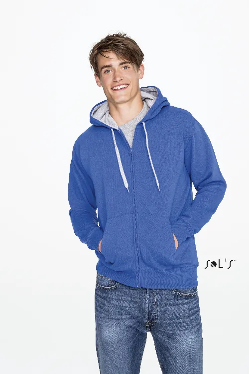 Hoodie Men's 50% cotton 50% polyester Brushed fleece lining hidden zip SOUL - Image 6