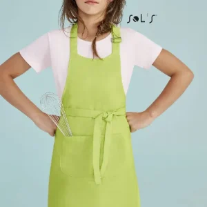 APRON kids size with pocket  polyester cotton mix