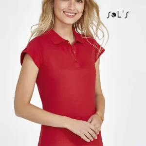 Polo shirt Women's 100% semi combed ring spun cotton PRESCOTT