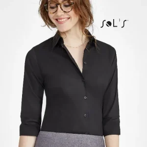 Business shirt womens EFFECT 3/4 SLEEVE STRETCH
