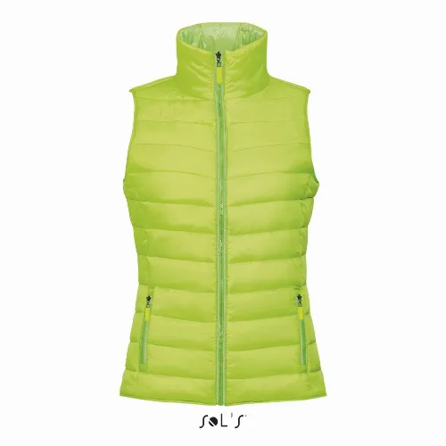 Vest women's puffer style contrast neck section WAVE - Image 2