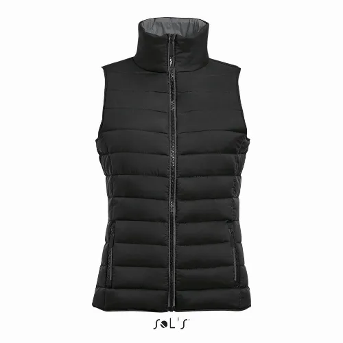 Vest women's puffer style contrast neck section WAVE - Image 4