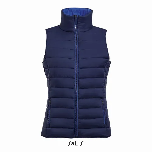 Vest women's puffer style contrast neck section WAVE - Image 3
