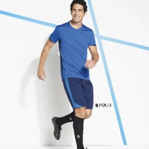 T shirt V neck 100% breathable polyester CLASSICO ADULTS' CONTRAST