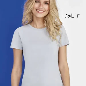 T shirt women's 100% semi combed ring spun cotton REGENT