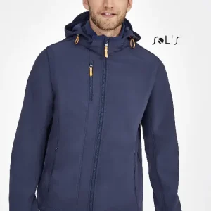 Jacket UNISEX softs shell removeable hood and sleeves TRANSFORMER